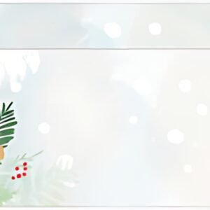 papier Enveloppe motif de Noël "Christmas Forest Watercolor"