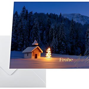 sigel Carte de Noël "Chapelle de Noël", paysage A6 (A5)