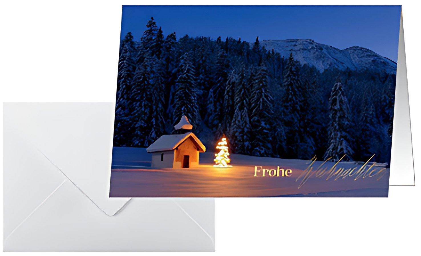 sigel Carte de Noël "Chapelle de Noël", paysage A6 (A5)
