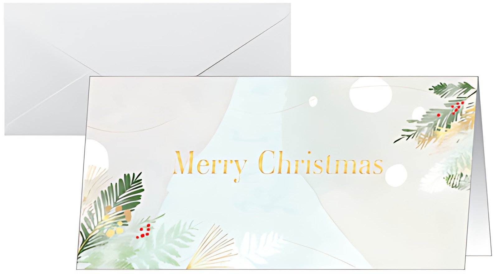 sigel Carte de Noël "Christmas Forest Watercolor"