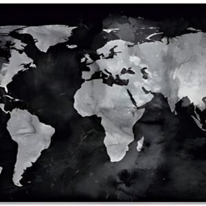 sigel Tableau magnétique en verre Artverum "World Map"
