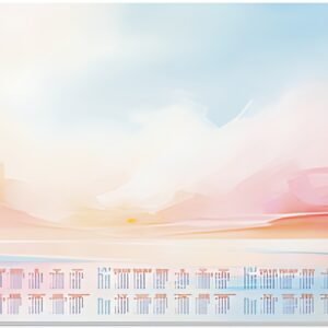 sigel Sous-mains bloc papier "Magic Sunset", 595 x 410 mm