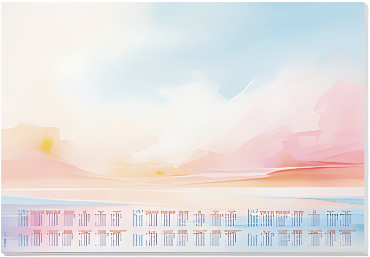 sigel Sous-mains bloc papier "Magic Sunset", 595 x 410 mm