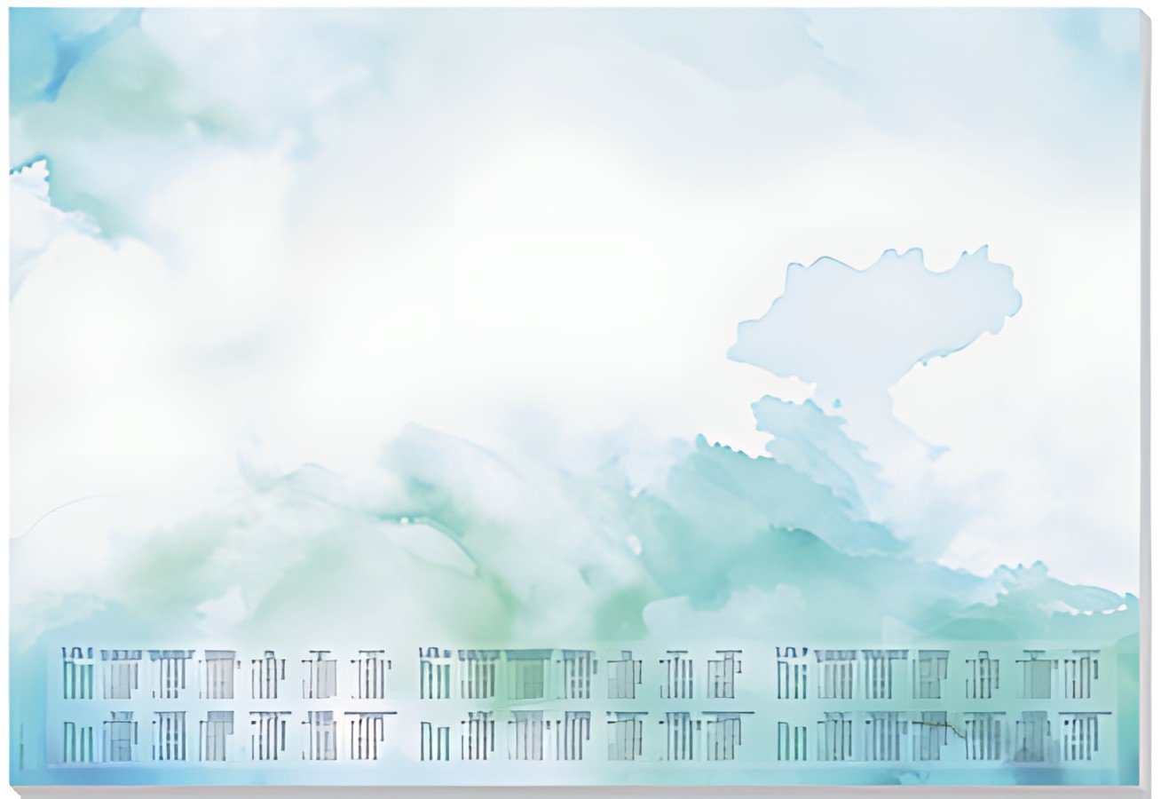 sigel Sous-mains bloc papier "Watercolor Sea", 595 x 410 mm