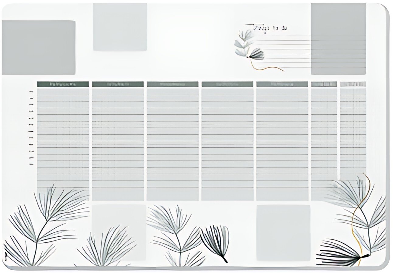 sigel Sous-mains bloc papier "Weekly Planner Nature"