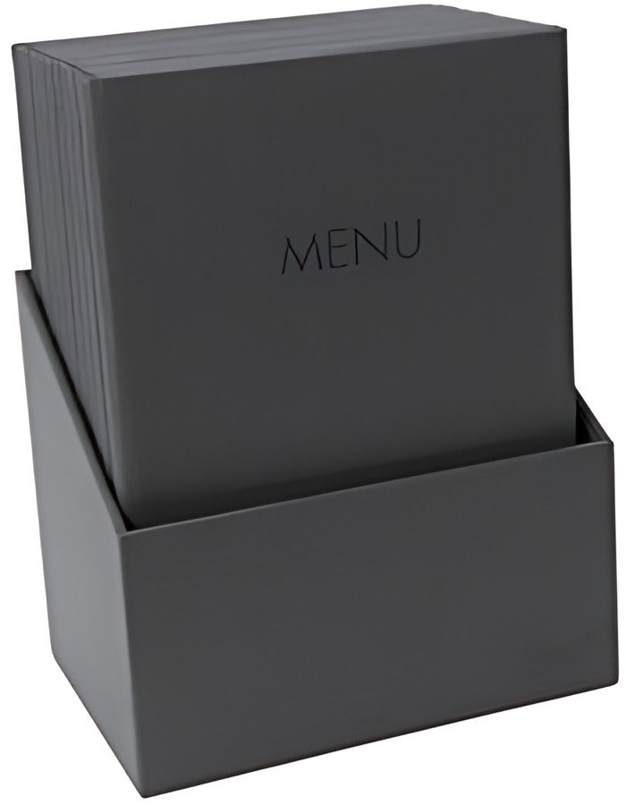 sigel Chemise pour menu "MENU", A4, boîte de 10, noir