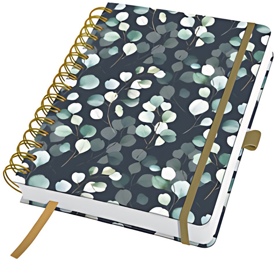 sigel Carnet à spirale Jolie Inspire "Eucalyptus Night", A5