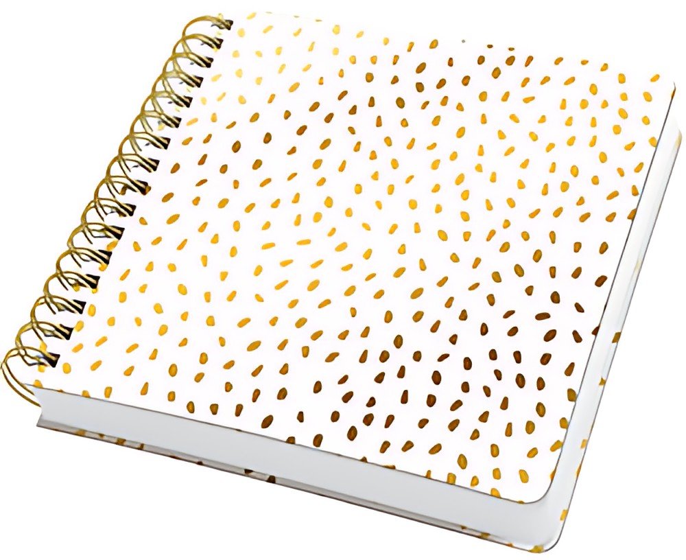 sigel Carnet à spirale Jolie Inspire Square "Golden Rain"