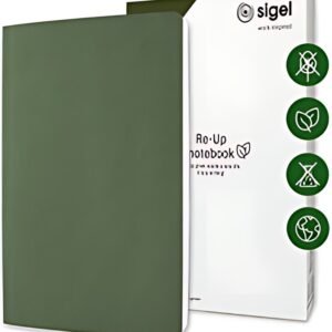 sigel Carnet de notes Re-Up, A5, ligné, vert mousse