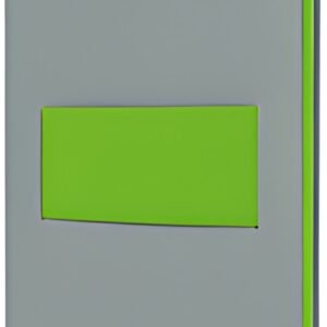 sigel Carnet Linescape, A5, ligné, gris / vert fluo