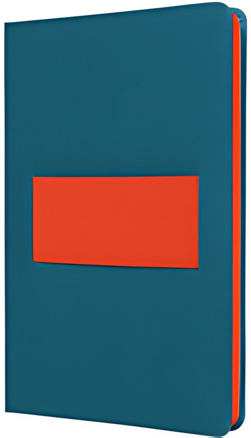 sigel Carnet Linescape, A5, ligné, bleu / orange fluo