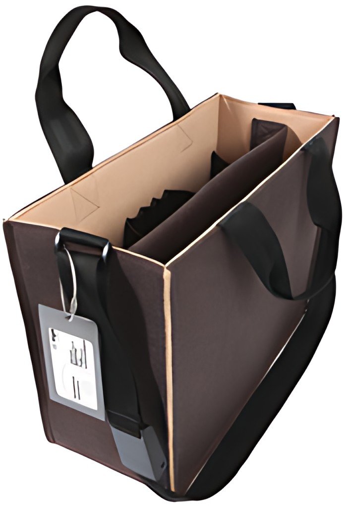 sigel Sacoche en feutre Desk Sharing Bag Bicolor M, marron