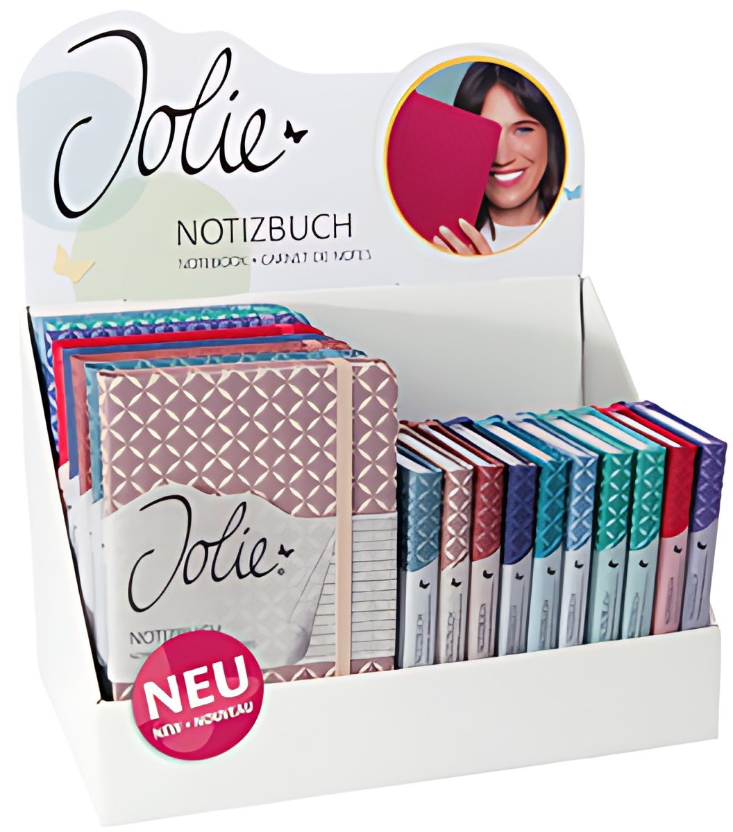 sigel Carnet de notes Jolie Flair, simili cuir, présentoir