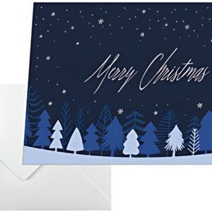 sigel Carte de Noël "Snowflake Serenity", A6 paysage (A5)