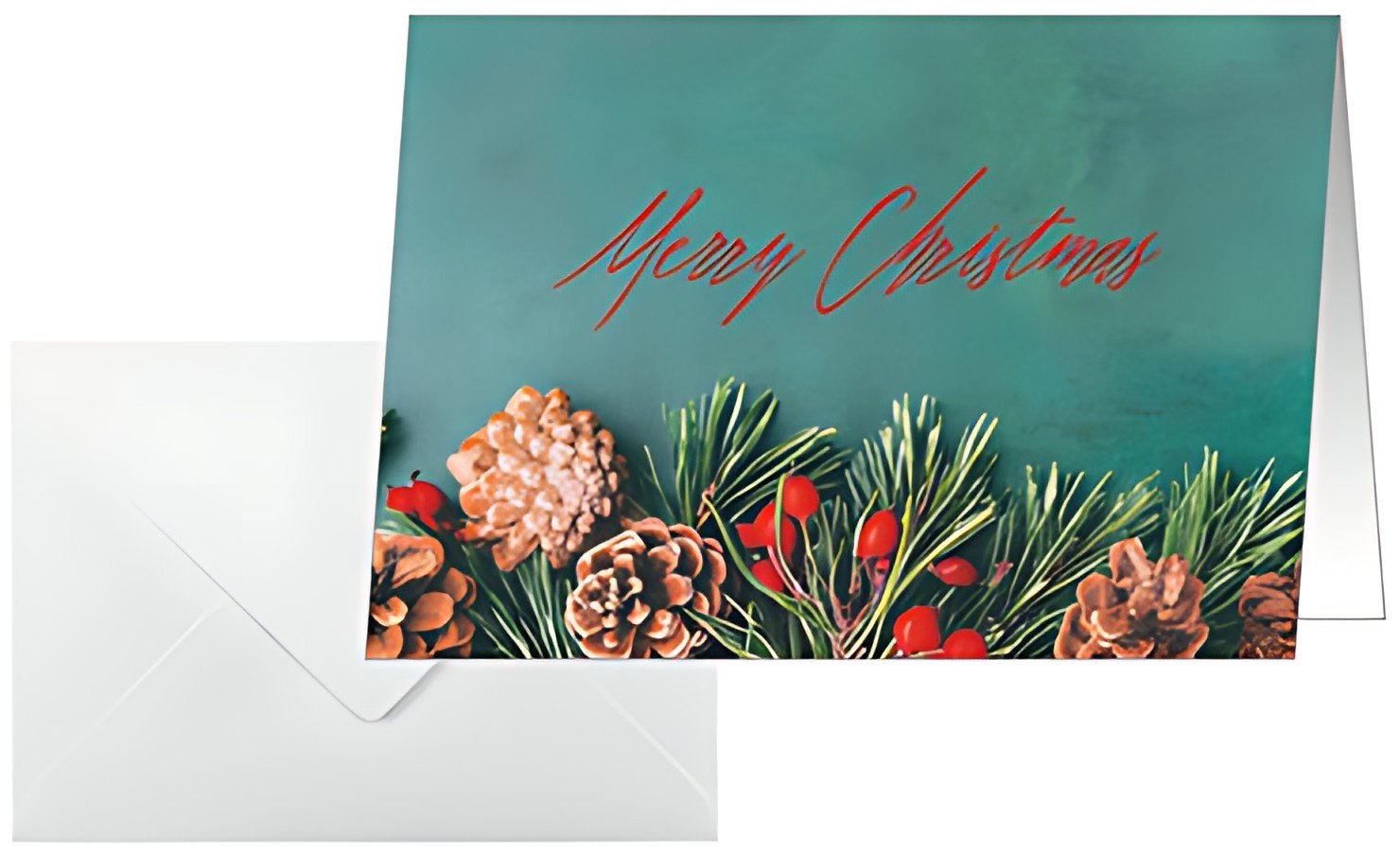 sigel Carte de Noël "Green Christmas", A6 paysage (A5)