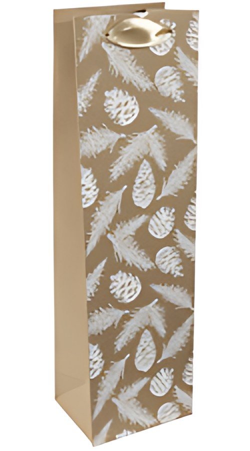 sigel Sac cadeau pour bouteille Pine cones and pine branches