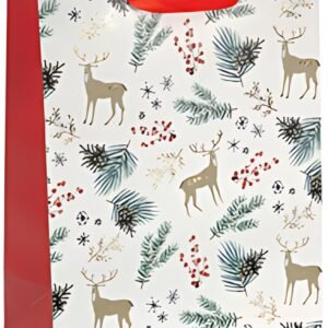 sigel Sac cadeau de Noël "Christmas Motifs Watercolor" petit