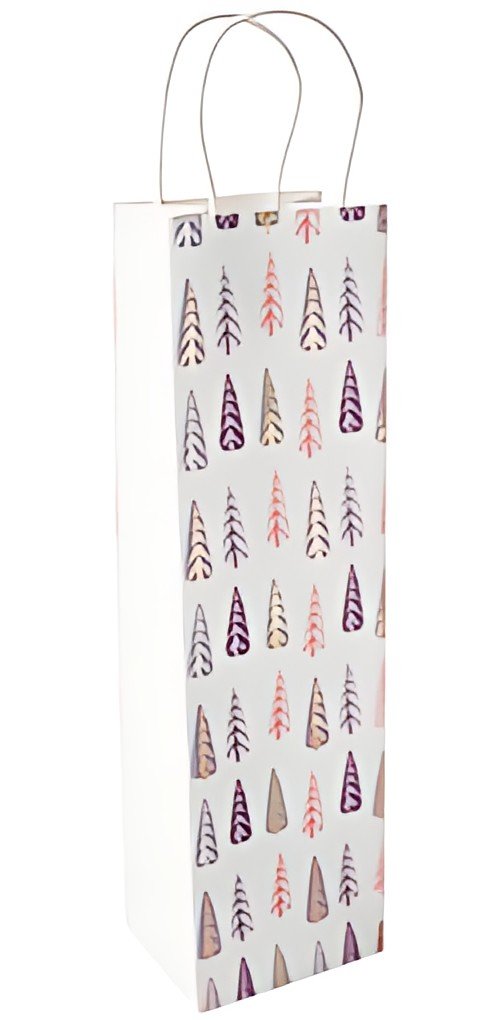 sigel Sac cadeau pour bouteille Pine Trees