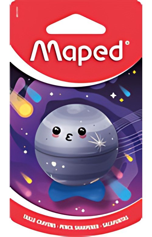 Maped Taille-crayon PLANET, métallique, carte blister