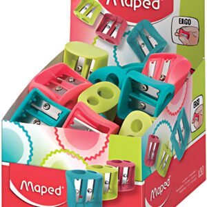 Maped Taille-crayon double Vivo, plastique, présentoir de 30
