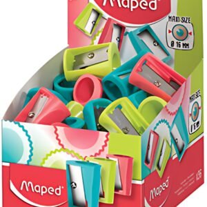 Maped Taille-crayon Vivo, en plastique, présentoir de 36
