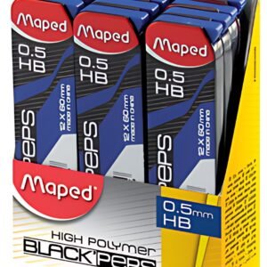 Maped Mines pour porte-mines BLACK'PEPS, 0,5 mm, présentoir