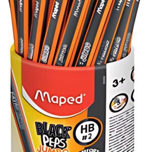 Maped Crayon de papier BLACK'PEPS JUMBO, dureté:HB,pot de 46