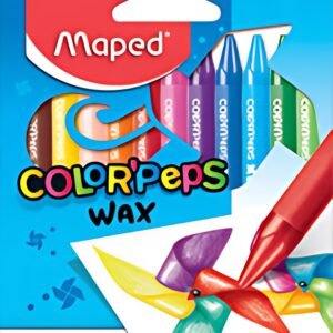 Maped Crayon de cire COLOR'PEPS WAX, étui en carton de 12