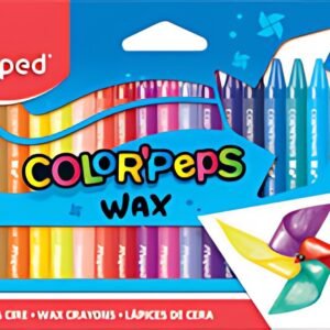 Maped Crayon de cire COLOR'PEPS WAX, étui en carton de 24
