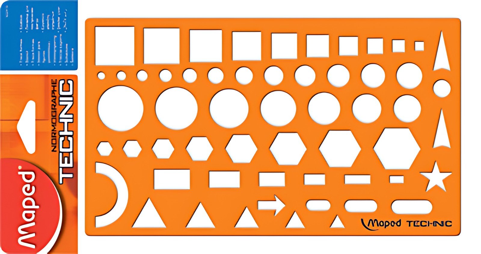 Maped Gabarit NORMOGRAPHE TECHNIC, orange
