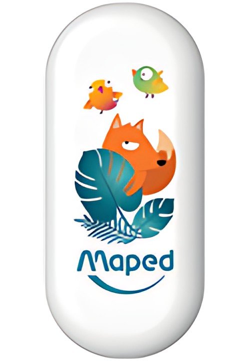 Maped Gomme plastique JUNGLE fever, blister, blanc