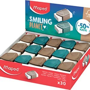 Maped Gomme Precision SMILING PLANET, présentoir de 30