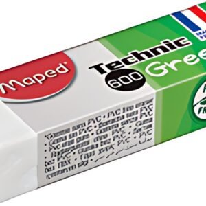 Maped Gomme en plastique Technic  600 Green, blanc