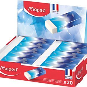 Maped Gomme en plastique ARCTIC, présentoir de 20