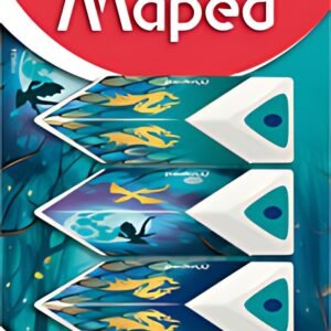 Maped Gomme en plastique Pyramide DRAGON, blister de 3
