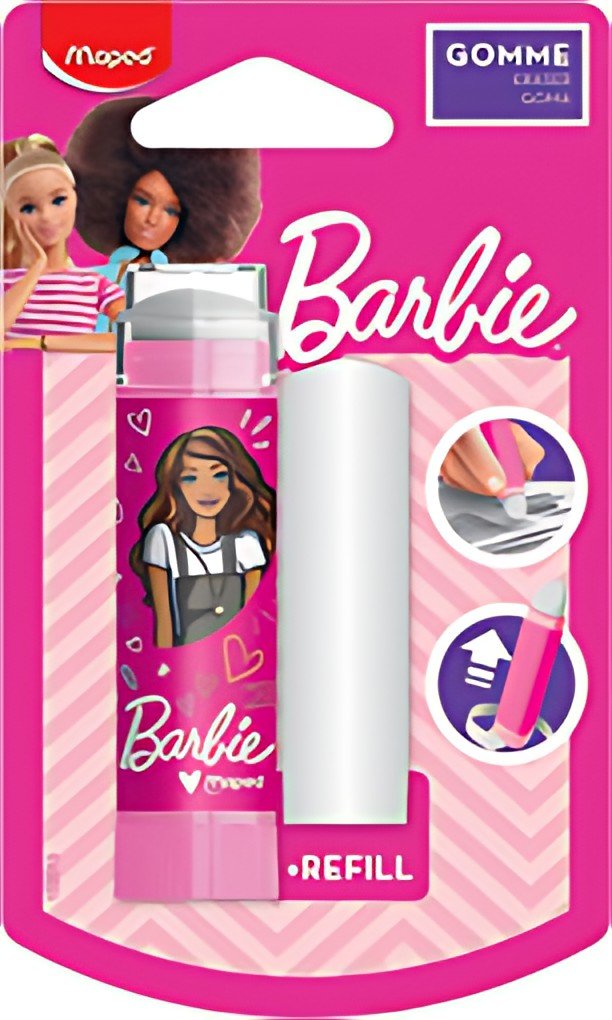 Maped Gomme en plastique Barbie + rechange, blister