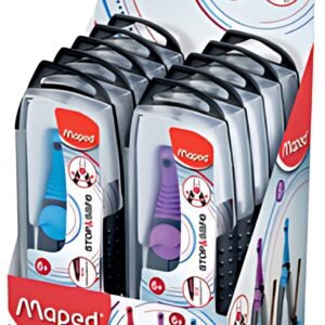 Maped Boîte de compas Stop & Safe avec bague d'adaptation,