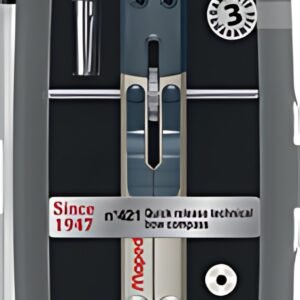 Maped Coffret de compas technique No.421, 4 pièces, noir