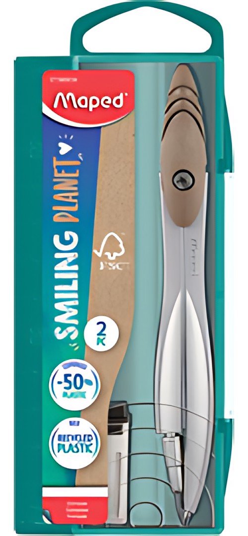 Maped Coffret compas STUDY SMILING PLANET, 2 pièces