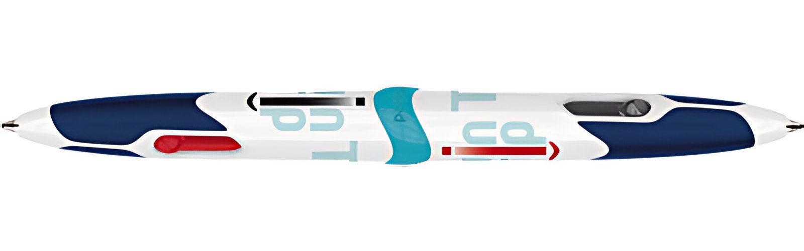 Maped Stylo à bille quatre couleurs Twin Tip, noir/blanc