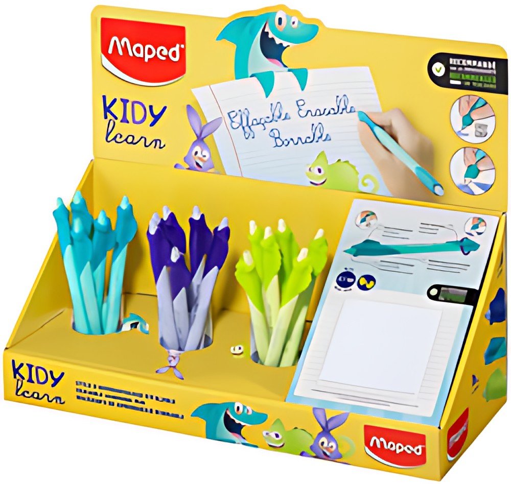 Maped Stylo roller KIDY learn, présentoir de 18