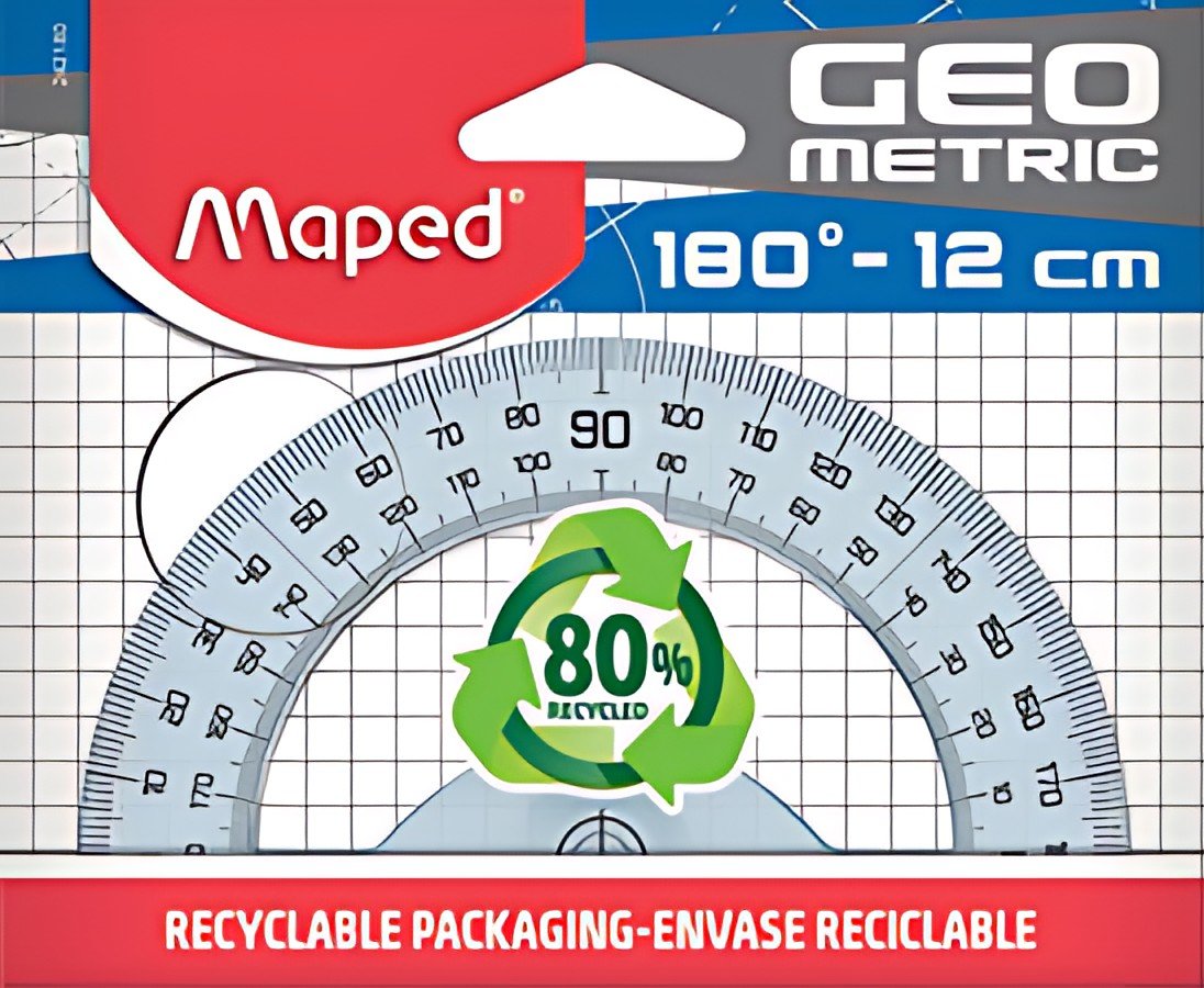 Maped Rapporteur demi-circulaire géométrique 180 degrés