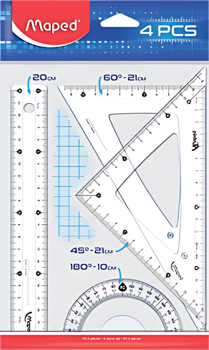Maped Kit de géométrie Medium Start 242, 4 pièces