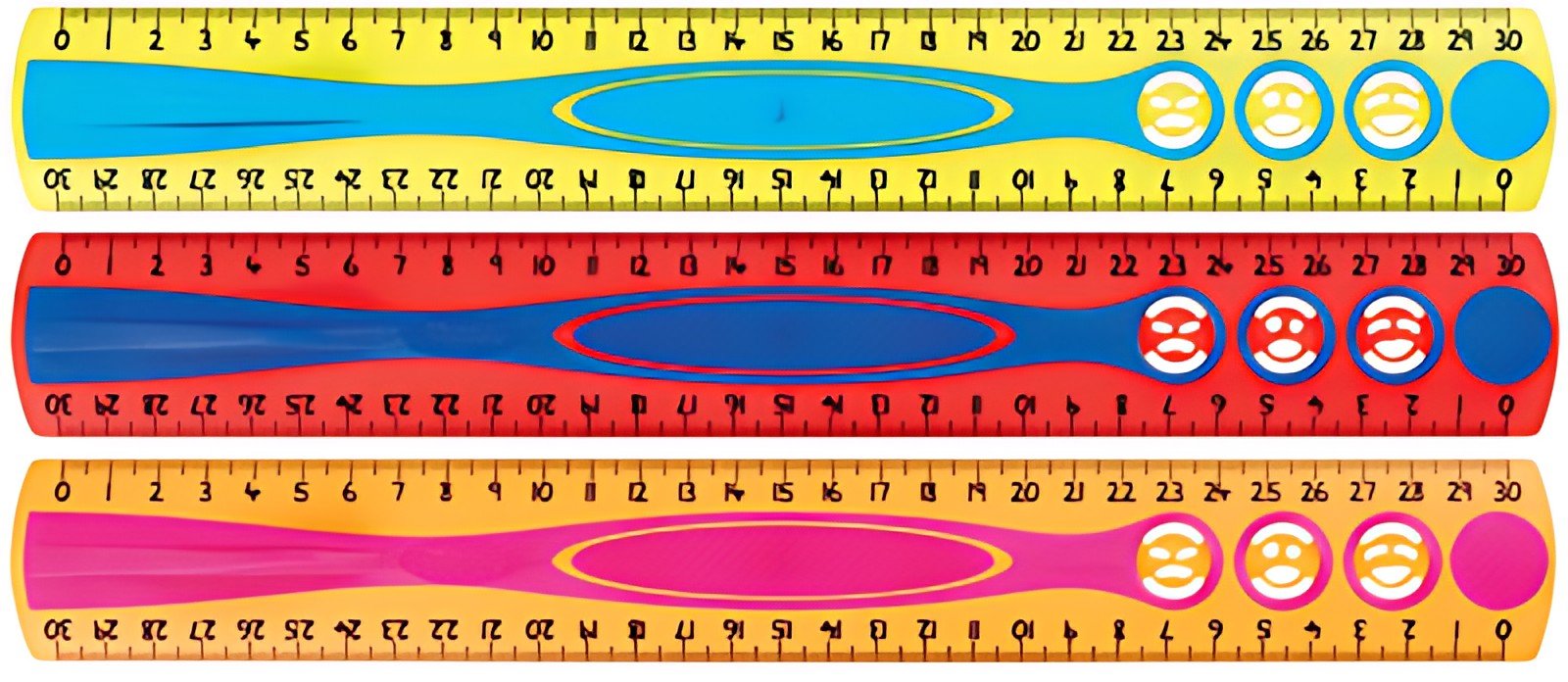 Maped Règle plate Kidy Grip, 300 mm, en plastique