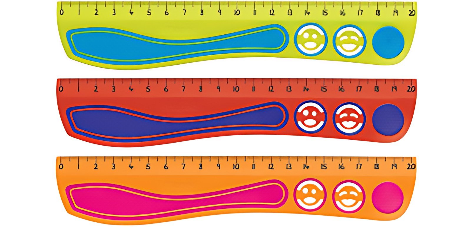 Maped Règle plate Kidy Grip, 200 mm, en plastique
