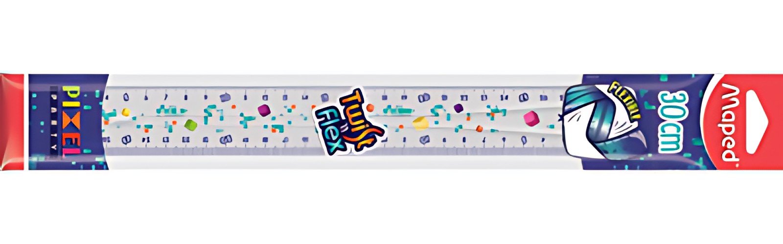 Maped Règle plate Twist'n Flex PIXEL PARTY, 300 mm