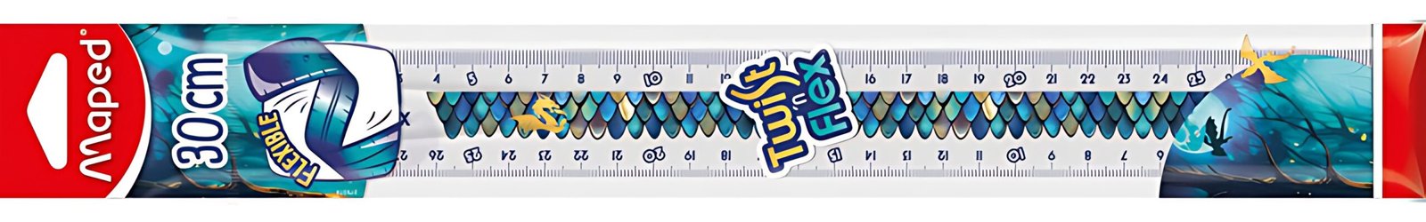 Maped Règle plate Twist'n Flex DRAGON, 300 mm, flexible