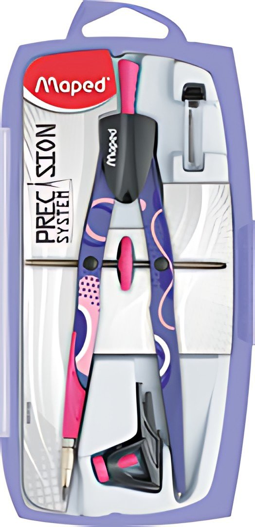 Maped Coffret compas PRECISION SYSTEM FANCY, 3 pièces