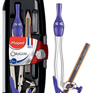 Maped Boîte de compas, 5 pièces, assorti