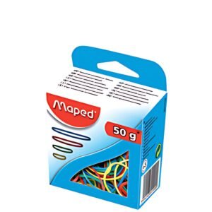 Maped Bracelets caoutchouc en carton, 50 g, assorti